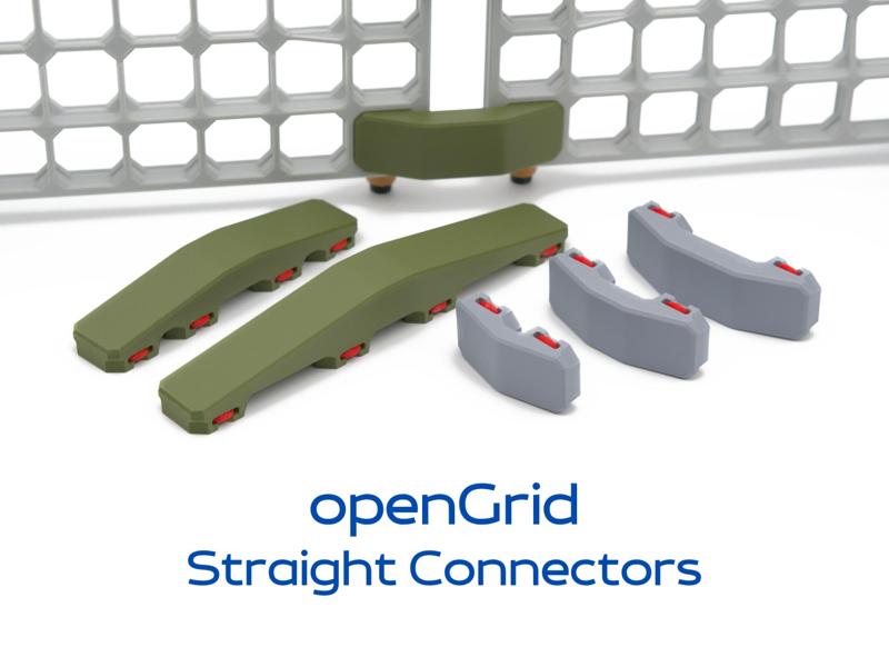openGrid Straight Connectors - 9 Variants