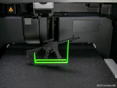 Minimalistic AR-15 (Amber 8th scale) stand