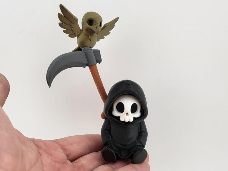 Grim Reaper with Owl Skeleton Action Figure NO AMS