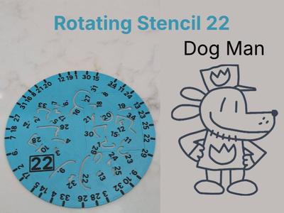 Stencil Spin 22 Dog Man