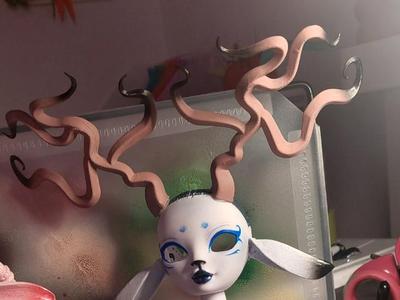 Winter Fauns Horns for Rainbow High Doll