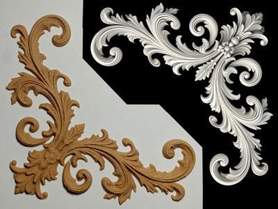 corner decorative frieze