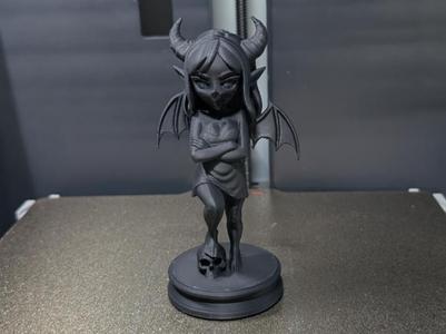 Little Demon with Skull