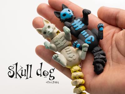 Halloween Spooky Dog - Articulated & Keychain