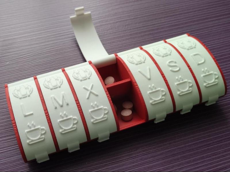 Weekly Pill Organizer Breakfast/Dinner (Various languages)