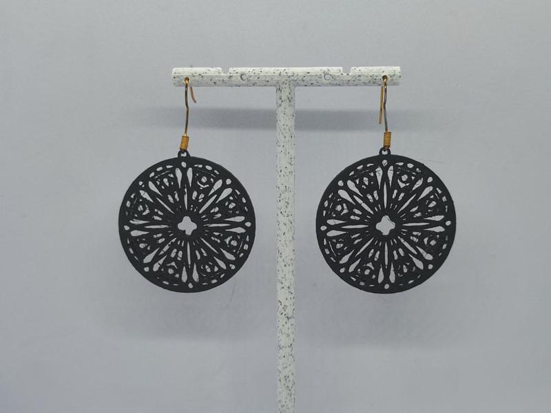 Cathedral Rose Window Earrings 