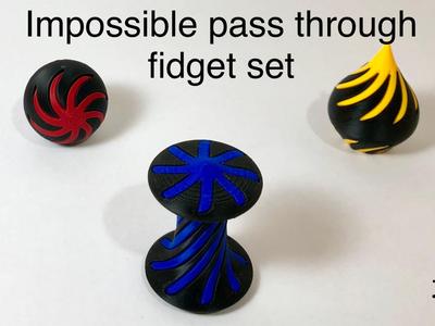 Impossible pass through fidget set