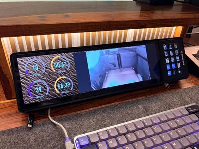 Xeneon Edge & Stream Deck Mount with Cable Cutouts