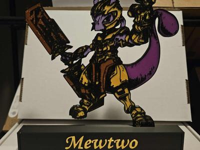 Pokemon MewTwo Dressed as Thanos Display!