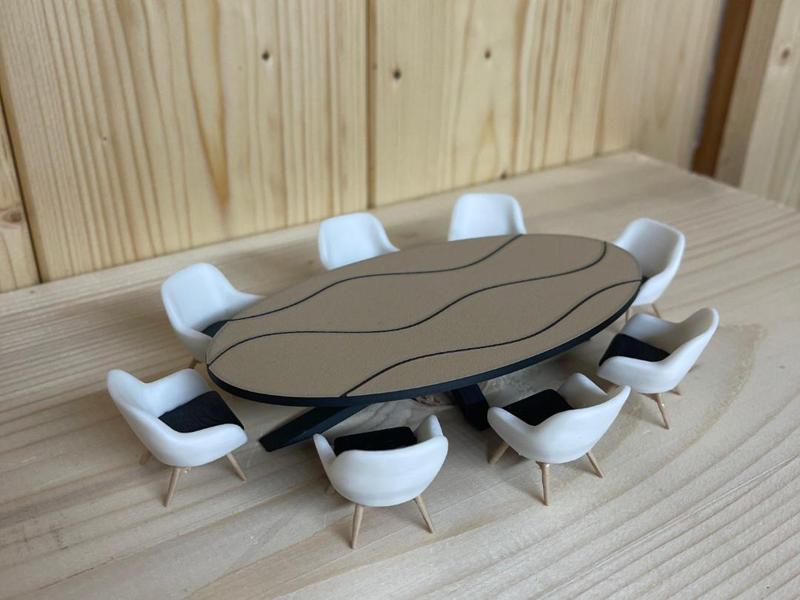 Modern Table + Chairs