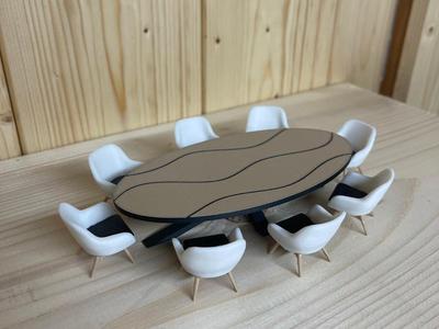Modern Table + Chairs