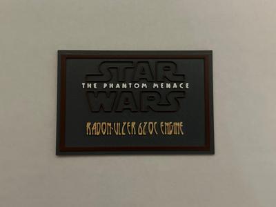 Star Wars Radon-Ulzer 320C plaque 