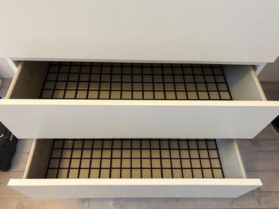 Ikea Malm Gridifnity 2 drawers stacked print