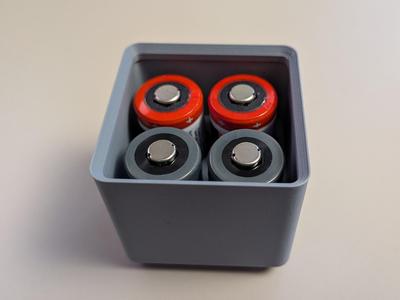 Stackable Gridfinity Bin 1x1x5U for CR123 Battery
