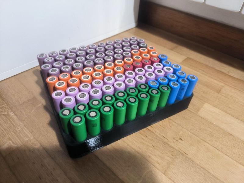 18650 Cell Organizer - 110 pcs
