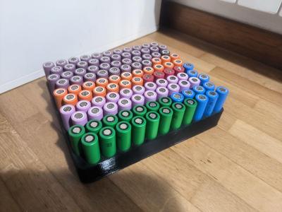 18650 Cell Organizer - 110 pcs
