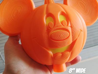 Mickey Pumpkin Tree Topper / Halloween decor 