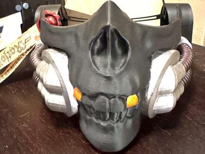 Grimdark Inspired Half Skull Mask With Headgear