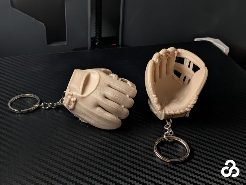 Mini Baseball Glove Keychain