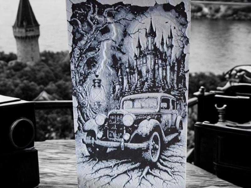 Haunted Castle Drive – Gothic Hueforge Artwork