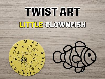 Twist Art 40 Clownfish - Rotary Drawing Stencil