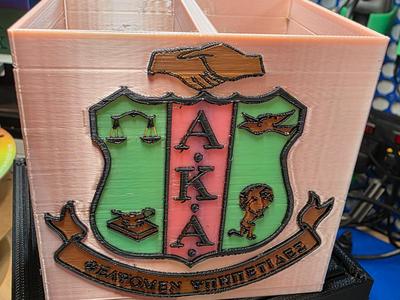 Alpha Kappa Alpha Desk Organizer