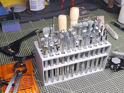 Lightweight leather tool / punch holder