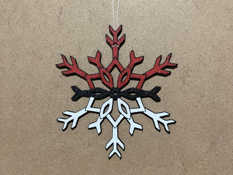 Pokeball Snowflake Ornament