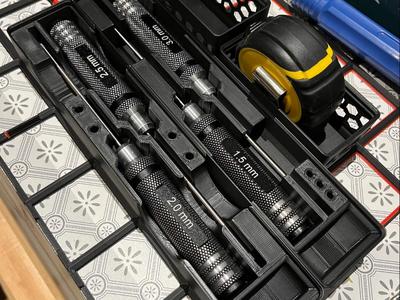 Stackable Hex screwdriver holder - Gridfinity