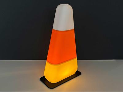 Candy Corn Traffic Cone – Tea Light/Path Light