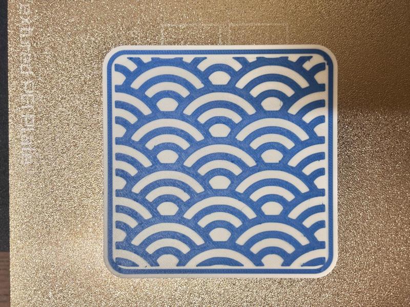 Japanese Beauty Coaster (Wave)