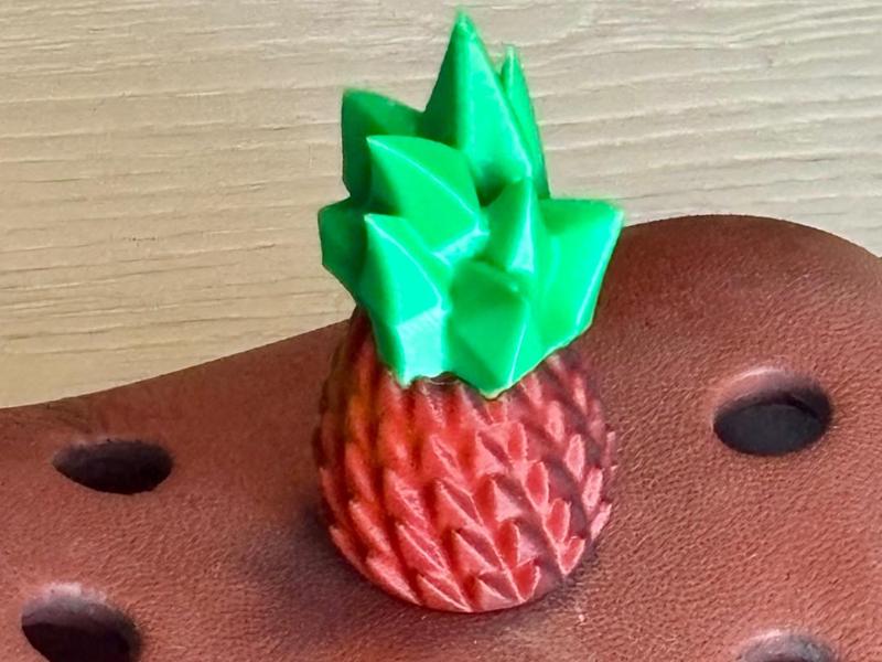 Crystal Pineapple Croc Charm