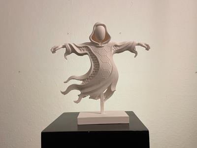 Vogelscheuche, Hexa Sculpture (Halloween)
