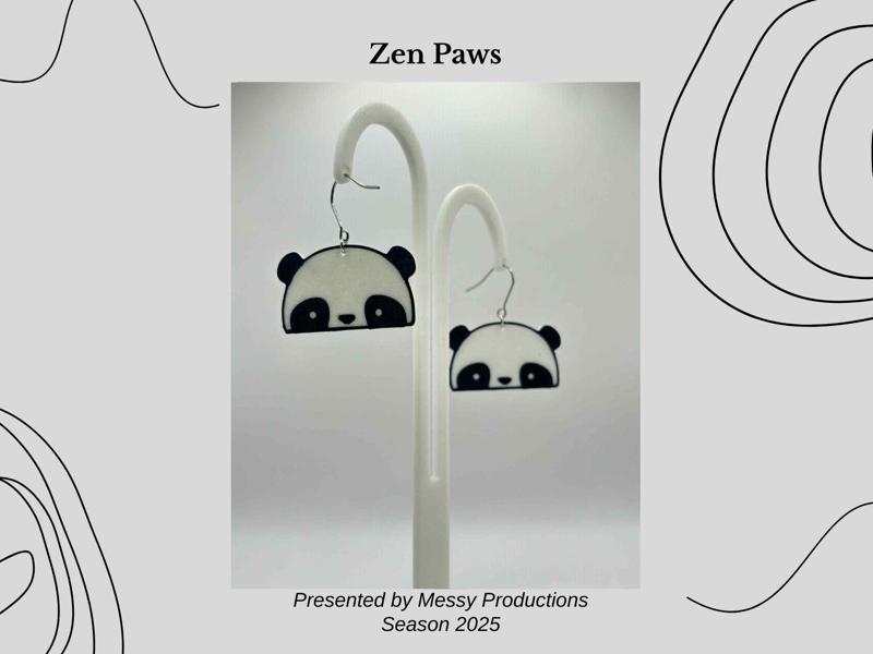 Panda Earrings 