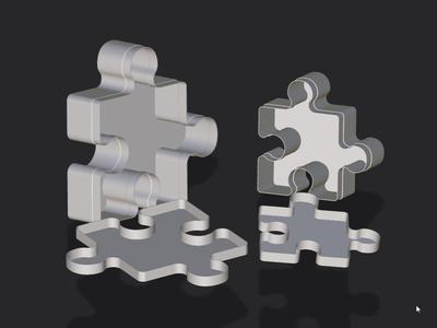 Puzzle Piece Storage Box – Vase Mode Edition