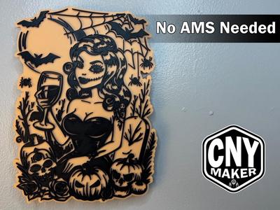 Sexy Zombie Halloween Wall Art - No AMS