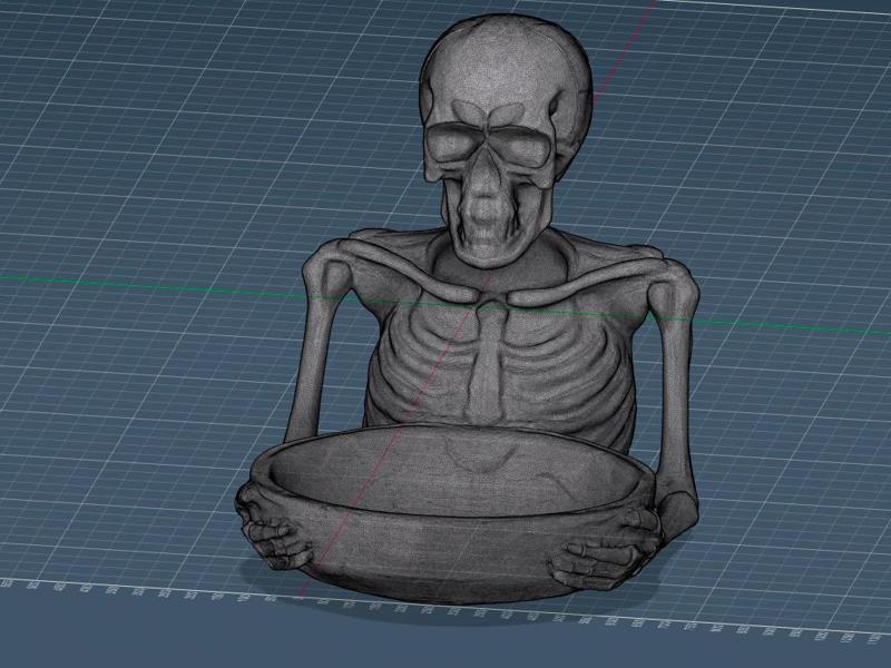 skeleton candy holder