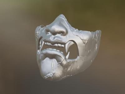 Samurai mask Ghost of Yotei