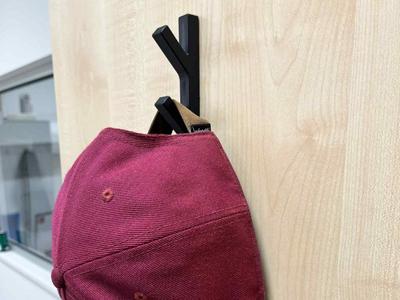 Minimalist Double Wall Hook (Screw Mount)