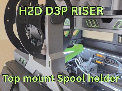 TPU Top mount spool holder - H2D H2S D3P riser