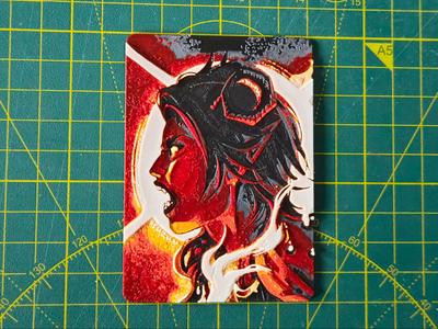 MTG Commander Deck Box inlay Karlach BG3 HueForge