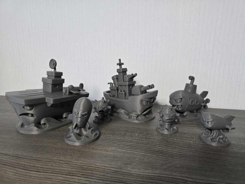 Cartoon Battleship Fleet