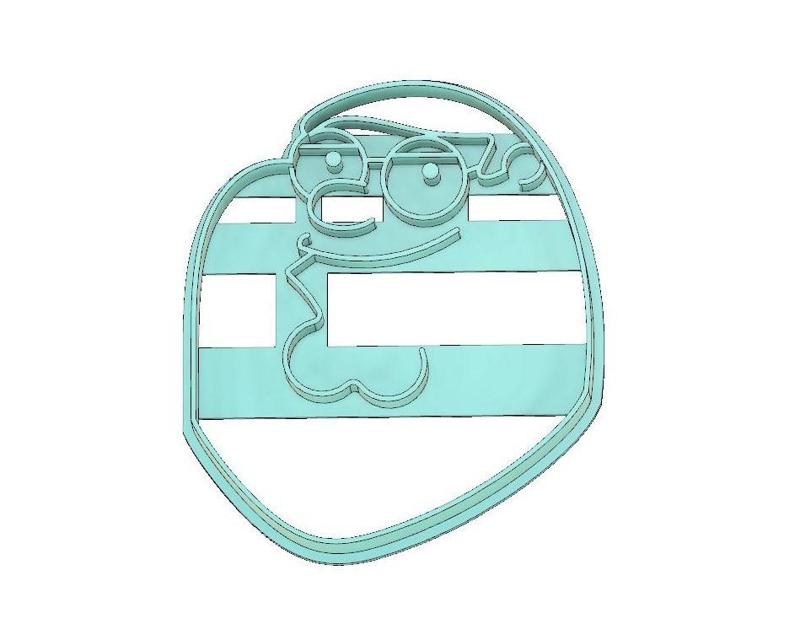 Peter Grffin Cookie Cutter, Family Guy Cookie Cutter, Fondant Cutter