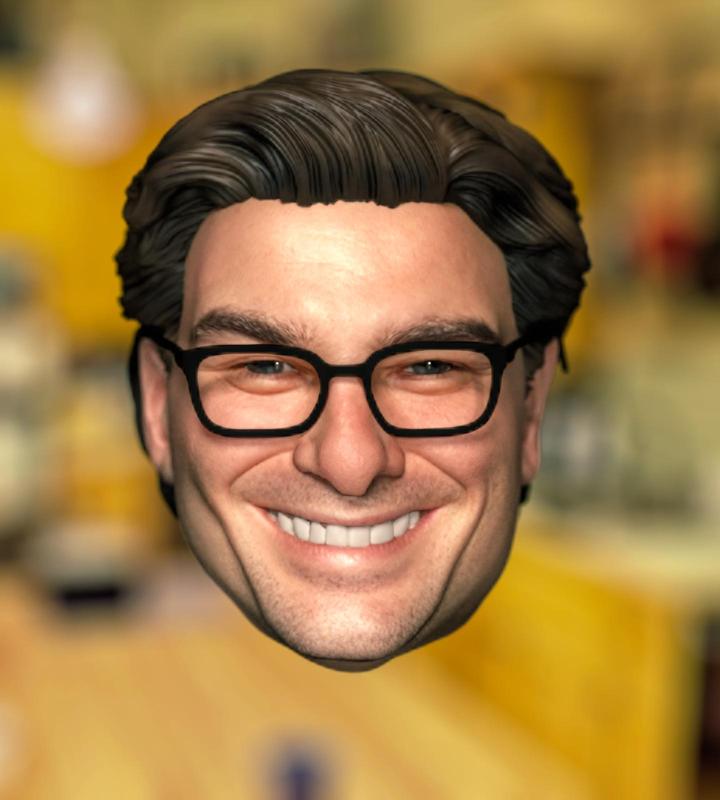 1/6 1/12  Leonard Hofstadter Johnny Galecki The Big Bang Theory Head Headsculpt