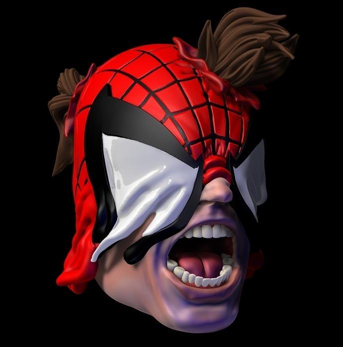 Battle Damage Spider-man 1/12 headsculpt