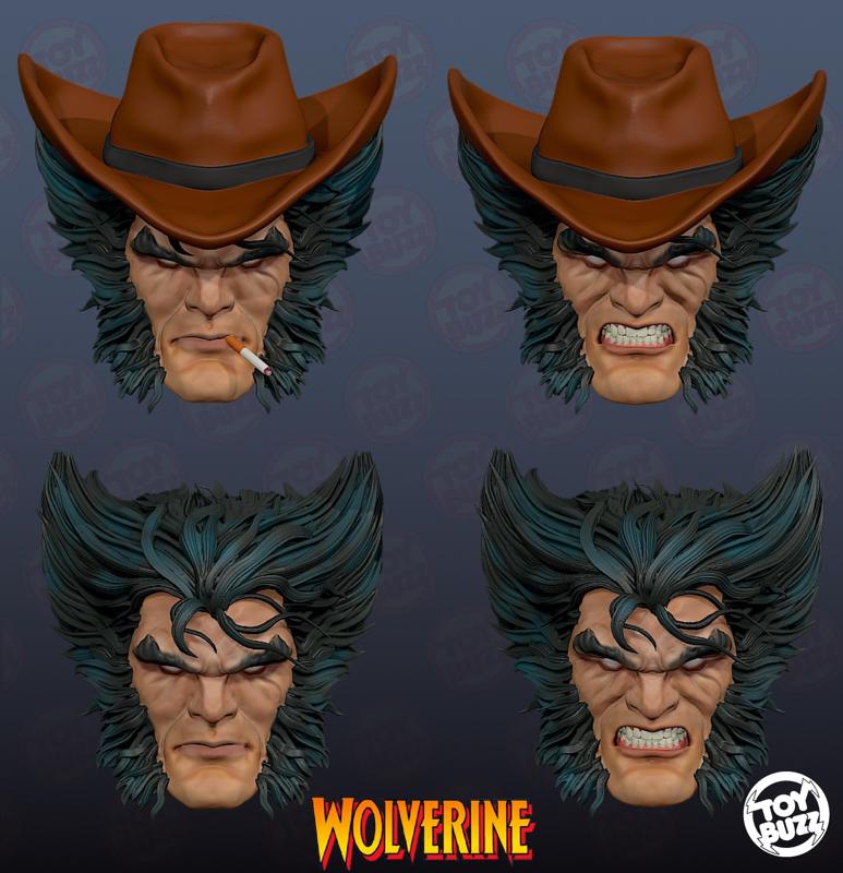 Wolverine kubert style head marvel legends custom headsculpt