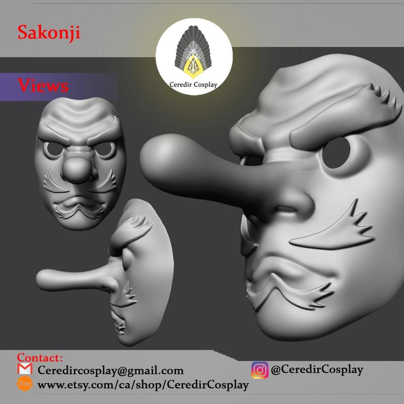Tengu Mask/ Sakonji Mask 3d digital download
