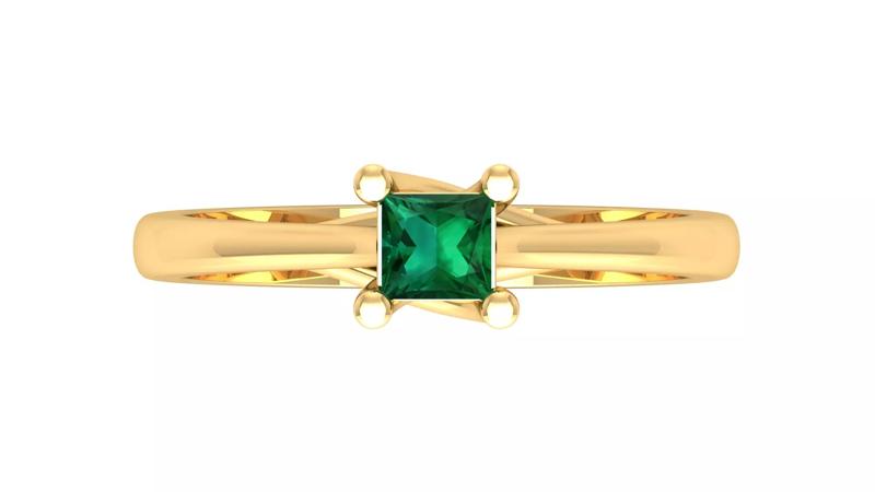 Luxury Green Stone Rings for Engagement