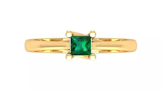 Luxury Green Stone Rings for Engagement