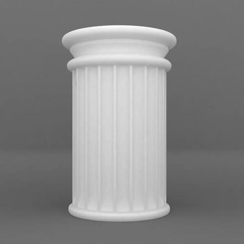 Printable cylindrical pedestal base 3d model